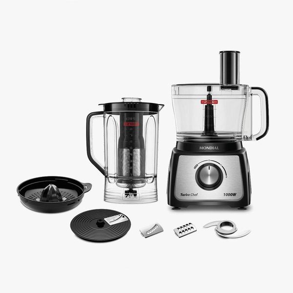 Multiprocessador Mondial Turbo Chef 7 em 1 Preto 220V MPN-01-BE 220V