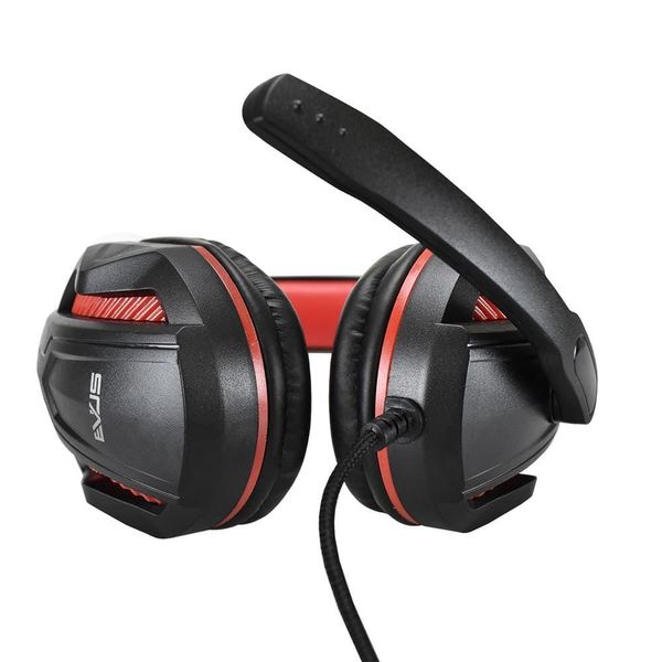 Fone De Ouvido Evus Pc Gamer F-02 P2 Preto/Vermelho