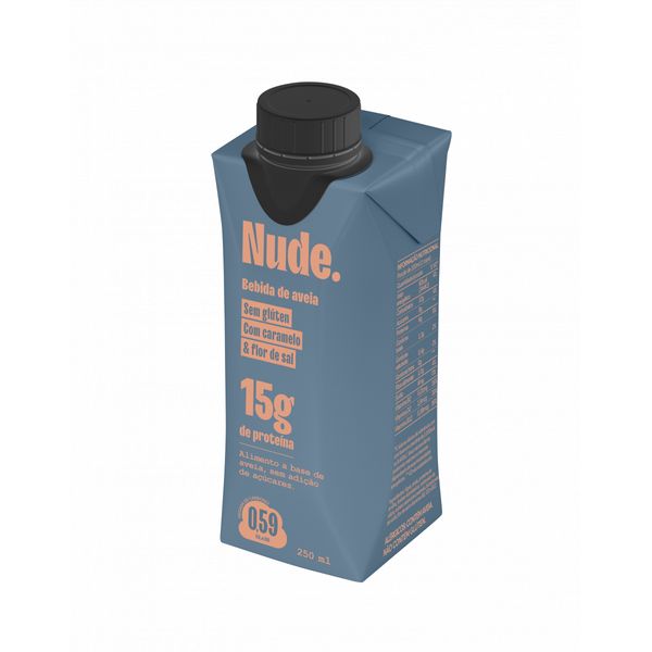 Bebida Vegetal Proteica de Aveia Sabor Caramelo e Flor de Sal Nude 250ml