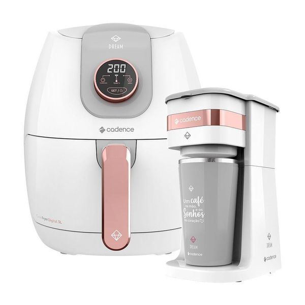 Kit Cadence Dream Rosé Gold - Fritadeira E Cafeteira 220v 220