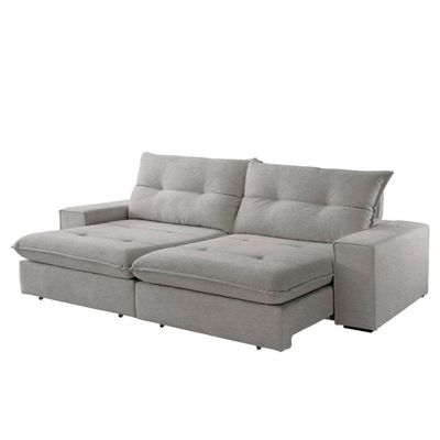 Sofá Athenas Linho 02 Módulos 100 Cm B25cm Meu Sofá Online A230 Linho Cinza