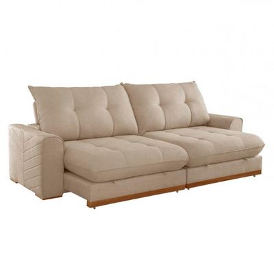 Sofá Argo Linho 02 Módulos 100 Cm B25cm Meu Sofá Online A226 Linho Bege