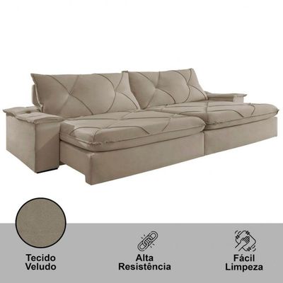 Sofá Apollo Veludo 02 Módulos 90 Cm B25cm Meu Sofá Online B002 Veludo Capuccino