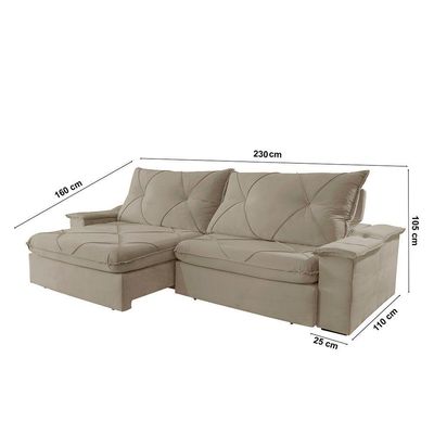 Sofá Apollo Veludo 02 Módulos 90 Cm B25cm Meu Sofá Online B002 Veludo Capuccino