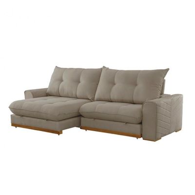 Sofá Argo Veludo 02 Módulos 80 Cm B25cm Meu Sofá Online B002 Veludo Capuccino