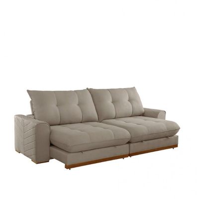 Sofá Argo Veludo 02 Módulos 80 Cm B25cm Meu Sofá Online B002 Veludo Capuccino