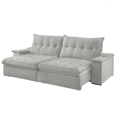 Sofá Lua Linho 02 Módulos 100 Cm B25cm Meu Sofá Online A230 Linho Cinza