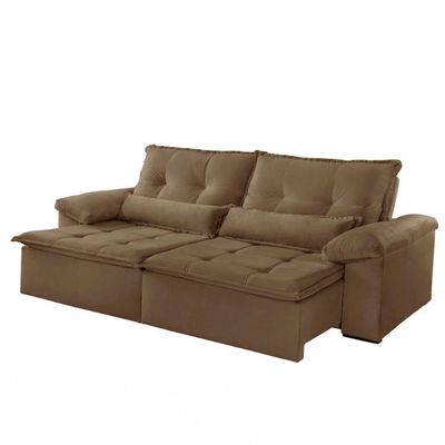 Sofá San Andreas Veludo 2 Módulos 80cm B25cm Meu Sofá Online B016 Veludo Marrom