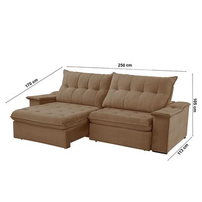 Sofá Lua Veludo 02 Módulos 100 Cm B25cm Meu Sofá Online B016 Veludo Marrom