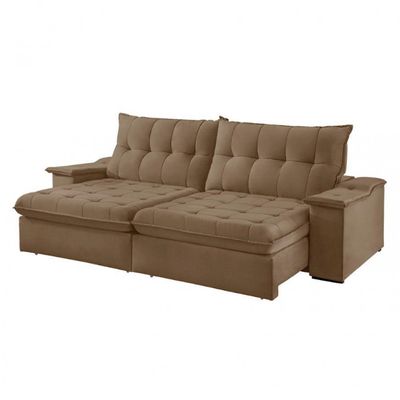 Sofá Lua Veludo 02 Módulos 100 Cm B25cm Meu Sofá Online B016 Veludo Marrom