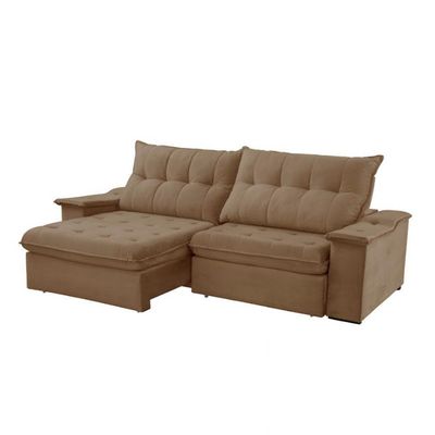 Sofá Lua Veludo 02 Módulos 100 Cm B25cm Meu Sofá Online B016 Veludo Marrom