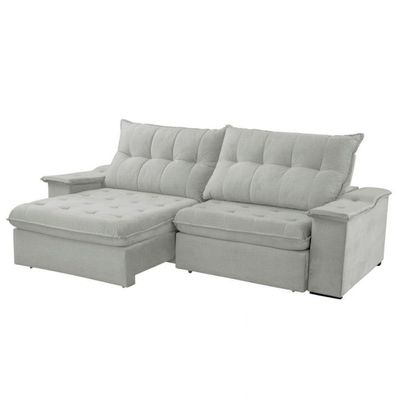 Sofá Lua Linho 02 Módulos 120 Cm B25cm Meu Sofá Online A230 Linho Cinza