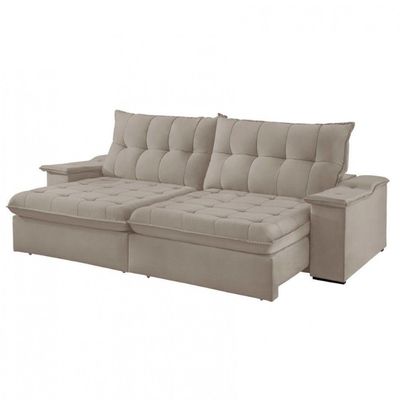Sofá Lua Veludo 02 Módulos 120 Cm B25cm Meu Sofá Online B002 Veludo Capuccino
