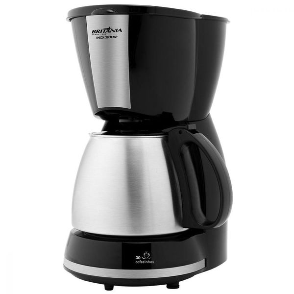 Cafeteira Inox 30 Temp Preto Britânia 110V