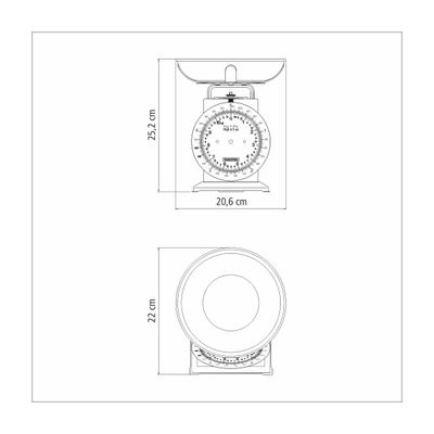 Balança para Cozinha Analógica Tramontina Adatto