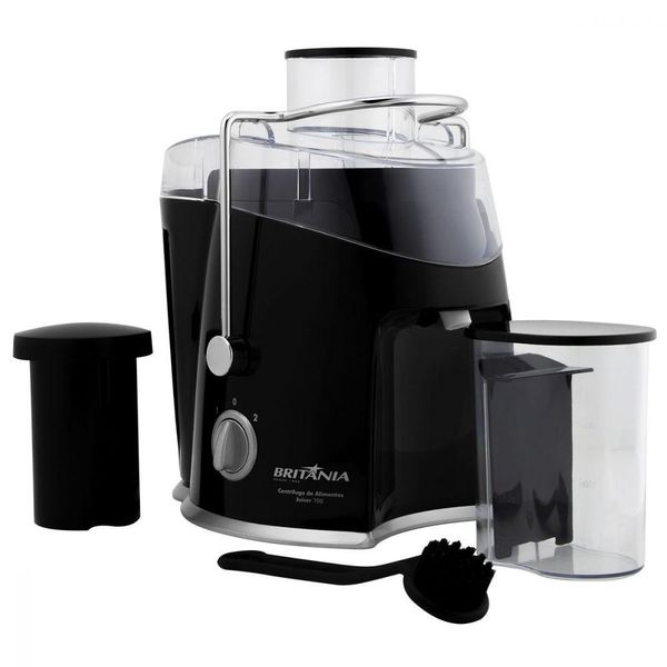 Centrífuga de Alimentos Juicer 700 Preto 400W Britânia 220V