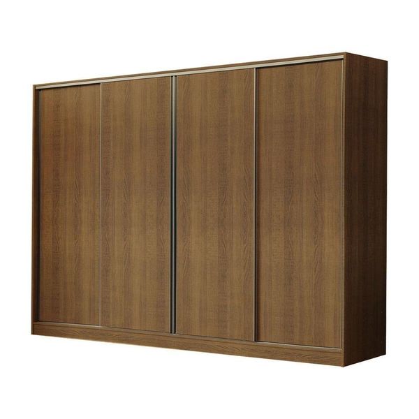 Guarda-roupa Casal Madesa Apolo 4 Portas De Correr Rustic