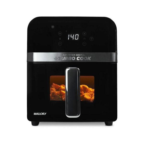 Fritadeira Elétrica Mallory 6 Litros Turbocook Preto - 127v