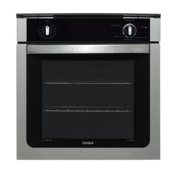 Forno de Embutir a Gás Consul Inox Prata 78 Litros 220V 220V