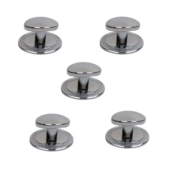 KIT 5 PUXADOR BEETLE COM BASE GRANADA ZEN CROMADO