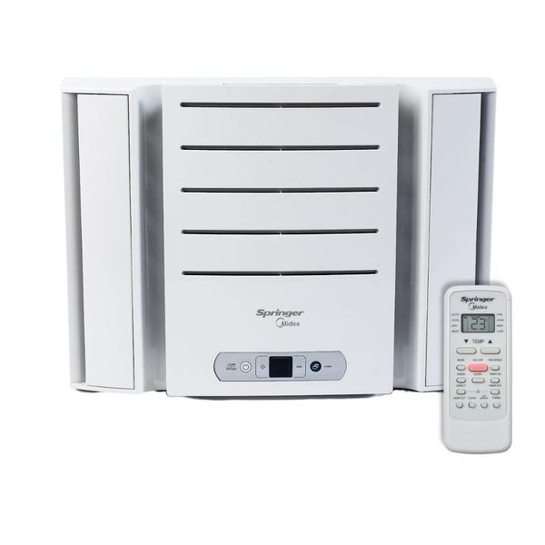 Ar Condicionado De Janela Springer Midea Eletrônico 7.500 BTUS Frio Branco Monofásico Qck075rb 220v