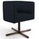 Kit 02 Poltronas Decorativas Giratória Base X Betina D02 Corano Preto C-05 - Lyam Decor
