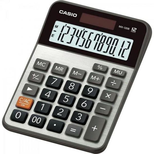 Calculadora De Mesa 12 Digitos Mx-120B Cinza Casio