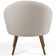 Kit 02 Poltronas Decorativas Fixa Pés Palito Rafa D02 Tressê Linho Bege C-107 - Lyam Decor