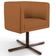 Poltrona Decorativa Giratória Base X Betina D02 Veludo Telha C-262 - Lyam Decor