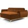 Sofá 5 Lugares com Chaise Direito Para Sala Molino 300 cm D02 Veludo Telha C-262 - Lyam Decor