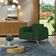 Kit 02 Poltronas Decorativa Base Madeira Pés D'Ouro Molino D02 Veludo Verde Musgo C-303 - Lyam Decor
