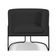 Poltrona Decorativa Fixa Base de Aço Preto Betina D02 Veludo Preto C-300 - Lyam Decor