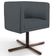 Kit 02 Poltronas Decorativas Giratória Base X Betina D02 Corano Cinza C-03 - Lyam Decor