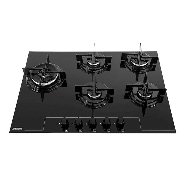 COOKTOP A GÁS FRANKE GLASS 5B 75CM FHG 755 4G LTC FC  BIVOLT (14638)