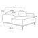 Sofá 4 Lugares com Chaise Esquerdo Para Sala Molino 265cm D02 Veludo Preto C-300 - Lyam Decor