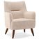 Kit 02 Poltronas Decorativa Fixa Pés de Madeira Isabella D02 Veludo Bege C-309 - Lyam Decor