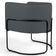 Kit 02 Poltronas Decorativas Fixa Base de Aço Preto Betina D02 Corano Cinza C-03 - Lyam Decor