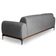 Sofá 4 Lugares Para Sala de Estar Molino 260 cm D02 Linho Cinza C-416 - Lyam Decor