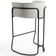 Kit 04 Banquetas Decorativa Fixa Base de Aço Preto Betina D02 Linho Creme A-48 - Lyam Decor