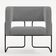 Poltrona Decorativa Scarlett D02 Base de Aço Preto Veludo Cinza C-317 - Lyam Decor