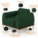 Poltrona Decorativa Base De Madeira Com Pés D'Ouro Molino D02 Veludo Verde Musgo C-303 - Lyam Decor