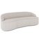 Sofá 3 Lugares Curvo Sala de Estar Living Lótus D02 Linho Cru 210 cm D-461 - Lyam Decor