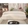 Sofá 3 Lugares Curvo Sala de Estar Living Lótus D02 Linho Cru 210 cm D-461 - Lyam Decor