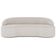 Sofá 3 Lugares Curvo Sala de Estar Living Lótus D02 Linho Cru 210 cm D-461 - Lyam Decor