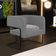 Kit 02 Poltronas Decorativas Scarlett D02 Base de Aço Preto Veludo Cinza C-317 - Lyam Decor