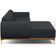 Sofá 3 Lugares com Chaise Esquerdo Sala de Estar Molino 245cm D02 Linho Chumbo D-465 - Lyam Decor