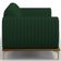 Sofá 3 Lugares Para Sala de Estar Molino 180 cm D02 Pés D'Ouro Veludo Verde Musgo C-303 - Lyam Decor