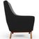 Poltrona Decorativa Base Em Madeira Juliet D02 Corano Preto C-05 Pied Poule - Lyam Decor