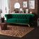 Sofá 4 Lugares Para Sala de Estar Império 260 cm D02 Veludo Verde Musgo C-303 - Lyam Decor