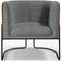 Poltrona Decorativa Fixa Base Aço Preto Betina D02 Pied Poule Corano Camel - Lyam Decor
